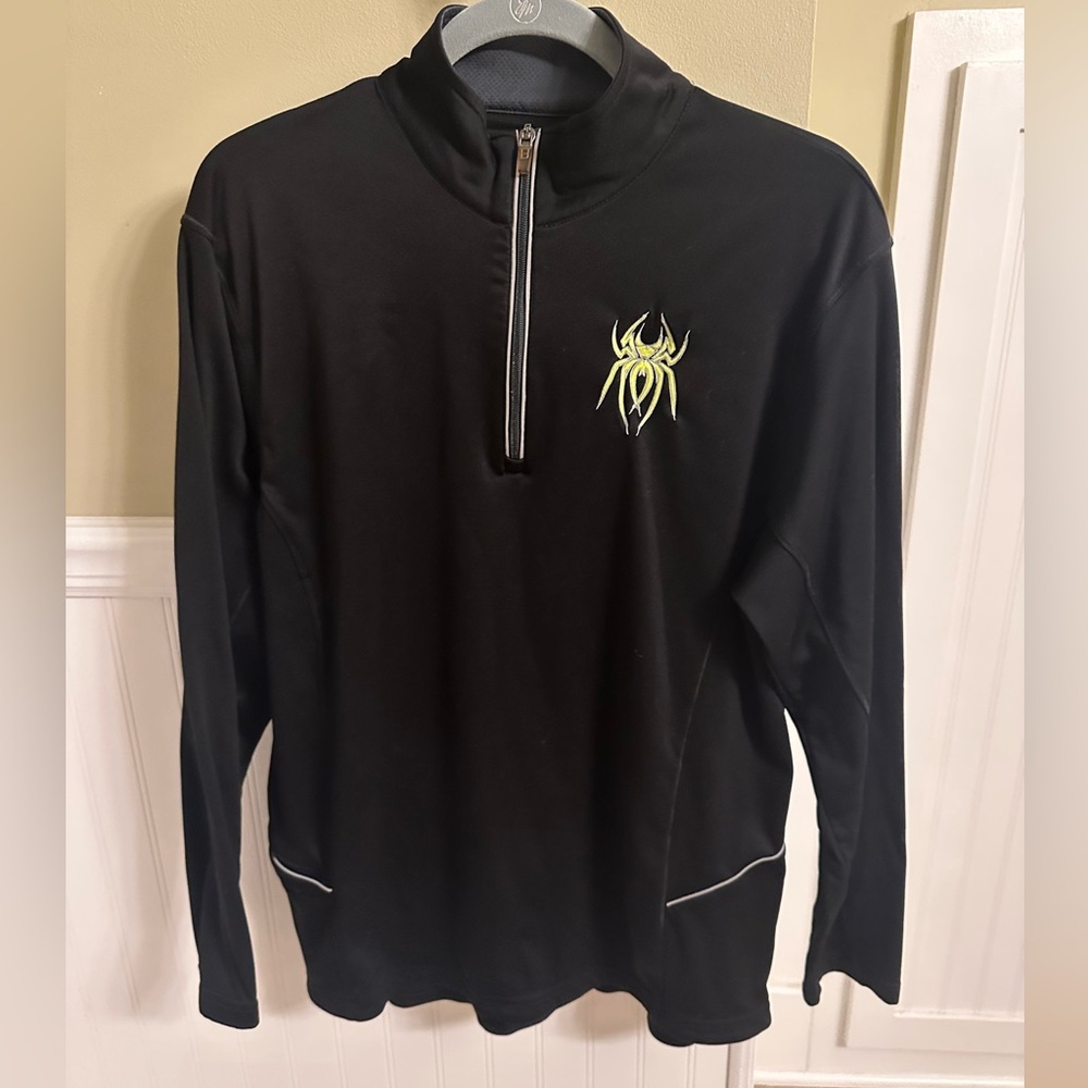 Black Quarter-Zip Pullover
